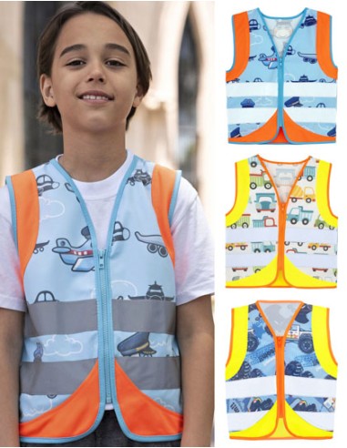KOR-ACTVEH-Childrens Safety Vest Action Vehicle Fun CO² Neutral